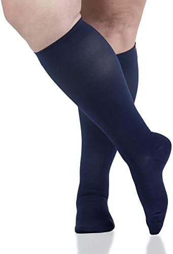 VIM & VIGR Moisture Wick Nylon 15-20 mmHg Graduated Compression Socks for Women & Men