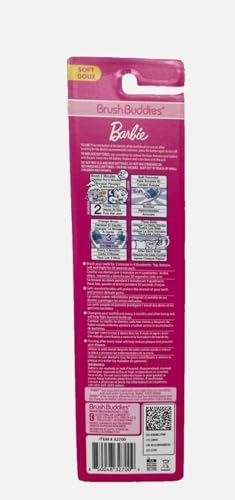 Brush Buddies Barbie Battery Operated Electric Toothbrush for Kids – Soft Bristles & Sonic Power Perfect for Boys, Girls, and Children’s Oral Hygiene