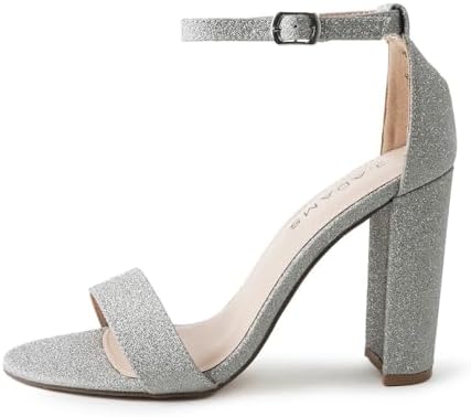J. Adams Shirley Heels for Women - Ankle Strap High Heel Dressy Sandals