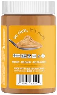 Octonuts Creamy Cashew Butter, 16 oz Jar, No Added Salt, Sugar or Palm Oil - Single Ingredient Nut Spread - Gluten Free, Vegan, Kosher, Paleo Friendly, Non-GMO, Healthy Snack