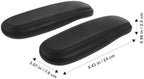 STOBOK Office Chair Armrest Replacement Pads 2Pcs - Soft Pu Leather Handrail Mat Cushion Pad for Gaming and Desk Chairs Ergonomic Armrest Covers for Comfortable Long Sitting