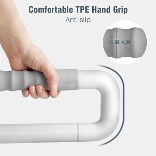 WochiTV Flip up Grab Bar 30.1 Inch Handicap Grab Bars Wall Mounted Toilet Handrail Anti Slip Bathroom Safety Bar for Senior Elderly Pregnant Aid