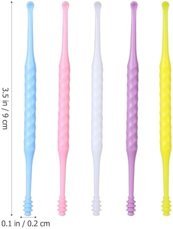FRCOLOR Ear Wax Removal Kit Tools 20 PCS, Spiral Ear Picks with Double End Design, Reusable Cleaner for Adults, Easy Grip Handle