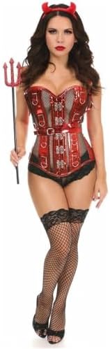 Daisy corsets womens Top Drawer 4 Pc Sexy Devil Corset Costume