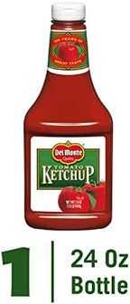 Del Monte's Classic Tomato Ketchup, 24 oz. The Perfect Blend of Sweet and Tangy in a Convenient Family Sized Bottle
