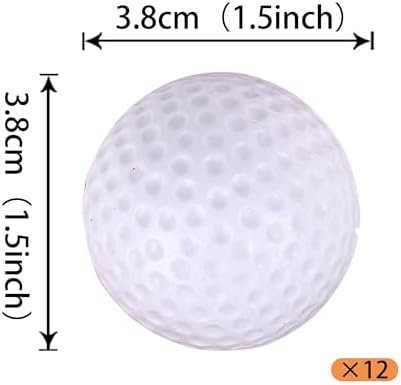 12 PCS Golf Cupcake Toppers Sports Mini Ball CupCake Picks Golf Party Decorations for Sports Players Theme Baby Shower Birthday Aniversary Party Cake Decoration Supplies