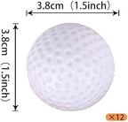 12 PCS Golf Cupcake Toppers Sports Mini Ball CupCake Picks Golf Party Decorations for Sports Players Theme Baby Shower Birthday Aniversary Party Cake Decoration Supplies
