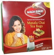 Wagh Bakri Masala Tea Bags 100 Ct (Pack of 3)
