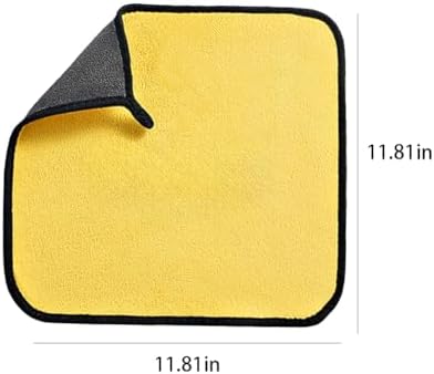 1PC Thick Coral Fleece Car Drying Towel: Super Absorbent, Ideal for Quick Car Cleaning,Multi-Functional Towel,11.82 x 11.82 in
