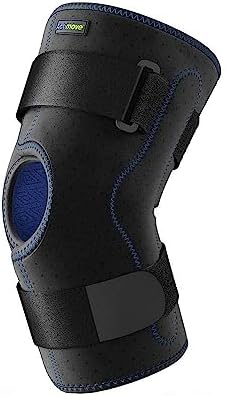 Actimove Sports Edition Knee Brace Wrap Around, Simple Hinges, Condyle Pads | Left & Right Compatible Knee Support for Meniscus Tear, Pain, ACL, MCL, Injury Recovery | Men & Women, Black, Medium