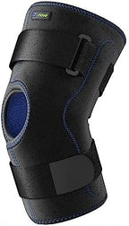 Actimove Sports Edition Knee Brace Wrap Around, Simple Hinges, Condyle Pads | Left & Right Compatible Knee Support for Meniscus Tear, Pain, ACL, MCL, Injury Recovery | Men & Women, Black, Medium
