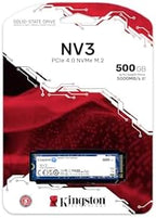 Kingston NV3 500GB M.2 2280 NVMe SSD | PCIe 4.0 Gen 4x4 | Up to 5000 MB/s | SNV3S/500G