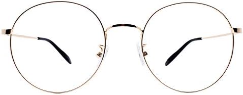 Unisex Round Computer Reading Glasses Readers Black Gold Silver Color Frames