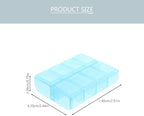 GLEAVI Small Airtight Pill Storage Boxes - Portable Travel Tablet Organizer with 5 Compact Containers for Daily Medication Lightweight and Durable Household Pill Cases 2.91X2.44X0.78In
