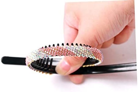 Gatuida Rhinestone Headband Fashion Hair Hoop Festival Hair Gems Rhinestone Headpiece for Women Random Style