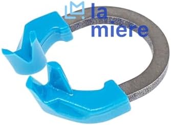 LA MIERE Universal Dental Sectional Matrix Ring Clamp Spring Clip, Autoclavable Nickel Titanium Orthodontic Clamp Rings, Sectional Contoured (R6 Light Blue 1PCS)
