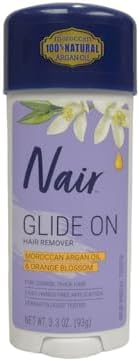 Nair Hair Remover Glides Away Max, Moroccan Argan Oil, for Bikini, Arms & Underarms, 3.3 Oz. by Nair