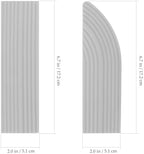 CHILDWEET Home Threshold Ramp Mat Set for Robot Vacuum Cleaner, Rubber Indoor Slope Ramp Doorway Transition Strip, Non-Slip Climbing Pad for Elevations and Thresholds