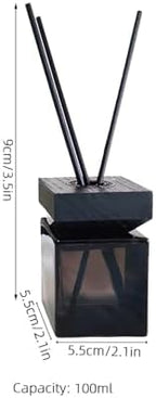 FOMIYES 1set Empty Diffuser Bottle Wooden Lid Rattan Fragrance Oil Bottle for Home Office Spa and Bathroom Decor