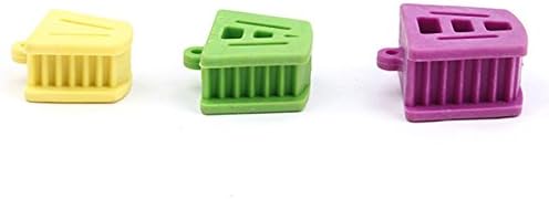 Angzhili Dental Mouth Prop Plastic Dental Bite Block Orthodontic Bite Blocks Dentistry Accessories (3 Pcs/Set)