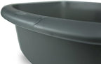 Whitefurze Rectangular Bowl, Plastic, Silver, Large