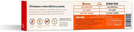 Banza Chickpea Pasta, Linguine - Gluten Free Healthy Pasta, High Protein, Lower Carb and Non-GMO - 8 Ounce (Pack of 6)