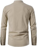 Men's Long Sleeve Shirts Retro Style Lace up for Medieval,Viking,Hippie Halloween Cosplay Pirate Renaissance Costume