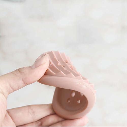Cabilock Silica Gel Soap Holder Hollow Soap Dish Drying Tools Placing Rack with Drainage 3pcs for Home Shower Sink Use Random Color Random Color