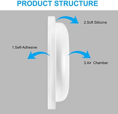 20 Pairs (Clear) SURMAP Eyeglass Nose Pads, Comfort Soft Silicone Glasses Nose Pad, Anti-Slip Heighten Air Chamber Glasses Grips for Eyeglasses and Sunglasses, Adhesive with Sticky Backing