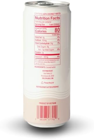 ciao bella Premium Coconut Water: All-Natural Hydration, Non-GMO, One Simple Ingredient 11.15 Fl Oz (Pack of 12)