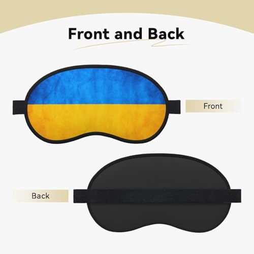Ukrainian Flag Sleep Mask 100% Light Blocking Eye Mask for Sleeping, Sleep Mask for Unisex for Travel/Nap