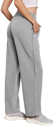 Deyeek Tear Away Pants for Women Side Full Open Sweatpants Loose Fit Casual Post Surgery Adaptive Clothing with Pockets