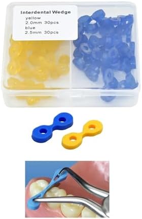 60pcs/box Dental Elastic Fixing Wedges Matrix Matrices Rubber Dam Materials