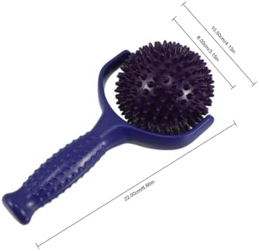 Large Spiky Ball Yoga Massage Stick, Portable Muscle Roller for Shoulder and Back, Handheld Mobility Yoga Prop for Deep Tissue Muscle Relief and Trigger Point Therapy