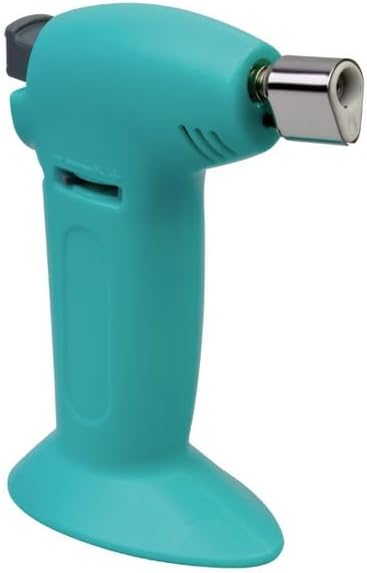 Dental Lab Torch Aquamarine Electronic Micro Torch Lighter Lab, Dental, Medical, Electronic Ignition, Adjustable Flame Blow Torch