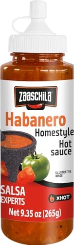 Zaaschila Mexican Sauce Habanero - 9.35oz (265g) 3-Pack - Spicy & Bold Flavor, Perfect for Sandwiches, Tacos, and More