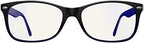 Swanwick Blue Light Blocking Glasses for Women, Men Anti Eyestrain Headache for Computer, Gaming, TV, Phone Screen. Sleep Aid. Classic Day Swannies (Large, Black)