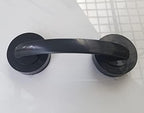 WANLIAN Powerful Suction Cup Glass Mirror Door Handle, Refrigerator Drawer Bathroom Suction Cup wall handrail, Bathtub Shower Handle Kitchen Drawer Cabinet Handle (Black)