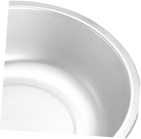 Thickened Aluminum Wash Basin 11.41 Inch Large Round Kitchen Bowl for Vegetable Fruit Cleaning Food Preparation Household Use