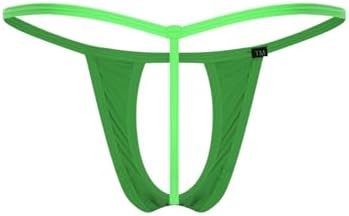 iiniim Mens Sexy Open Front Pouch Thongs Underwear G-string Hollow Out Jockstraps Briefs Lingerie