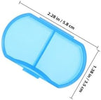 FOMIYES Small Portable Medicine Case 6pcs, 2-Compartment Pill Organizer Boxes with White and Blue, Mini Travel Storage for Tablets and Vitamins