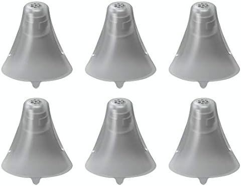 FCS Pack of 6 Click Sleeve for Siemens Signia Silk Primax Click-CIC (Vented-Extra Small).