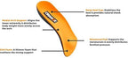 Orange Insoles A 3/4 Fits Men's Shoe 4.5-5.5, Women's 6-7 Uses a Heel Cup, Contoured Medial Arch, and Metatarsal pad to Help with Better Alignment and Weight Distribution, Versatility in Your Shoes