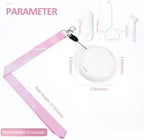 Retainer Case with Mirror and Lanyard,Slim Aligner Case with Vent Holes,Cute Dental Brace Box with Retainer Removal Tool and Brush(White Pink with Lanyard)