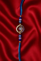Evil Eye Rakhi for Brother | Handcrafted Traditional Indian Bracelet | Raksha Bandhan Gift for Men