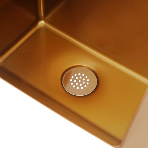 Automatic Sensor Urinal Wall Mounted, Men's Bathroom Urinal, Stainless Steel Urinal Anti-Splash & Odor-Proof, for Men Male Urinal for Home, Bar, Hotel (Rose Gold)
