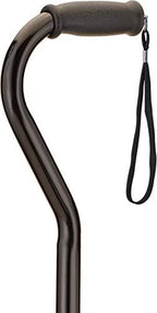 NOVA Medical Quad Cane Large Base with Offset Black