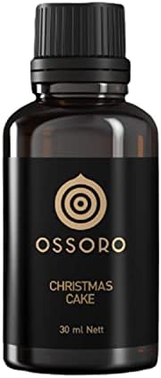 Ossoro Christmas Cake Flavour with 100% Vegetarian (1 Oz) | Food Flavoring | No Sugar Added, Non-GMO, Gluten-Free Flavors | Used to Make Cakes, Snacks, Ice creams, Candies, Baking & More