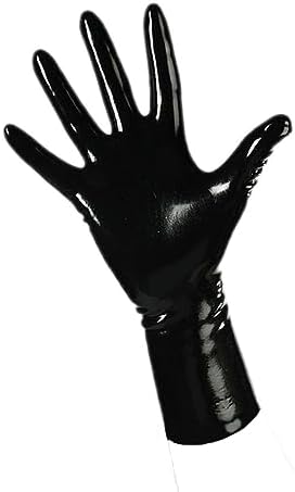 Rubber Secrets Short Latex Mixed Toes Wrist Gloves