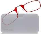 ThinOptics unisex-adult Universal Pod Case + Rectangular Reading Glasses